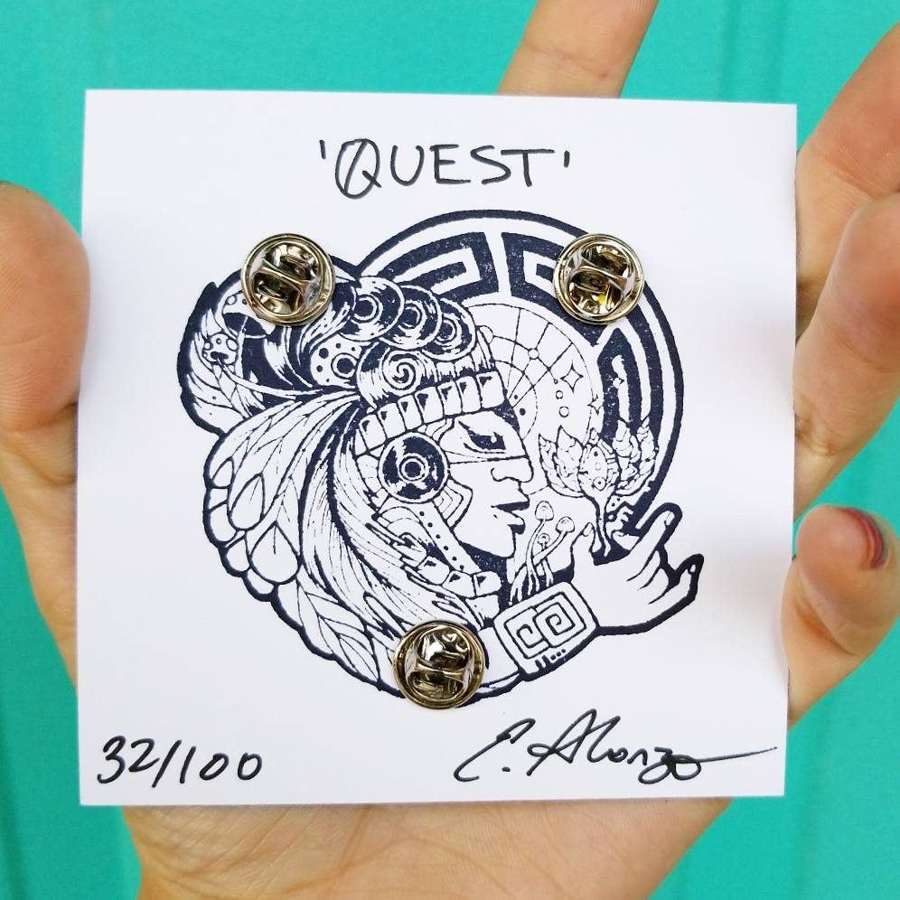 'Quest' Pin - Limited Edition run of 100 [Colored Variant]