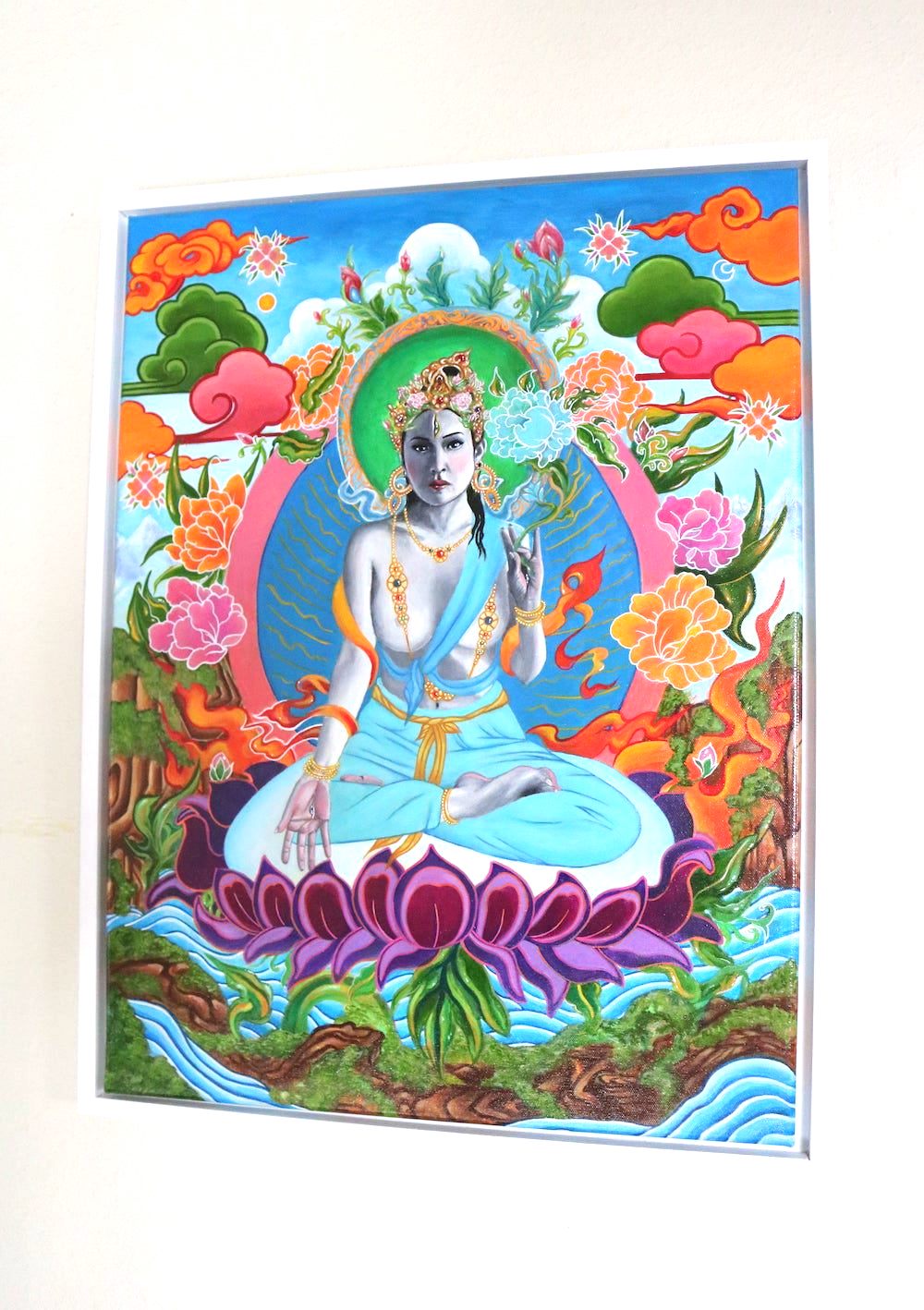 White Tara, The Path of Compassion” Original Painting