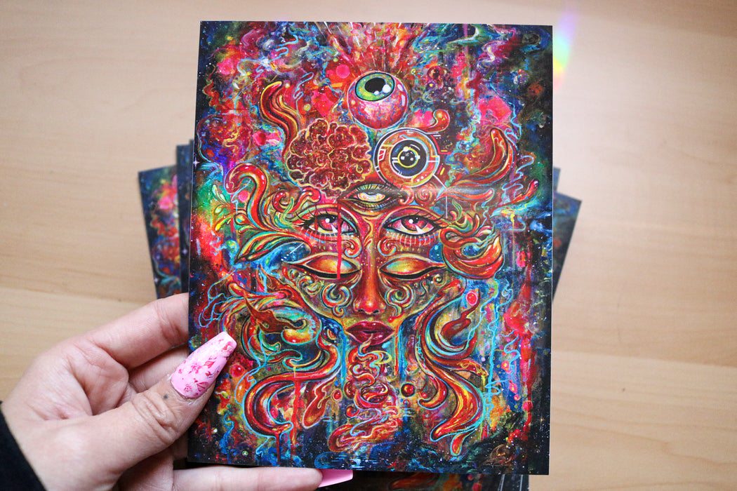 ‘In Her Eyes The Color of Love’ Sticker